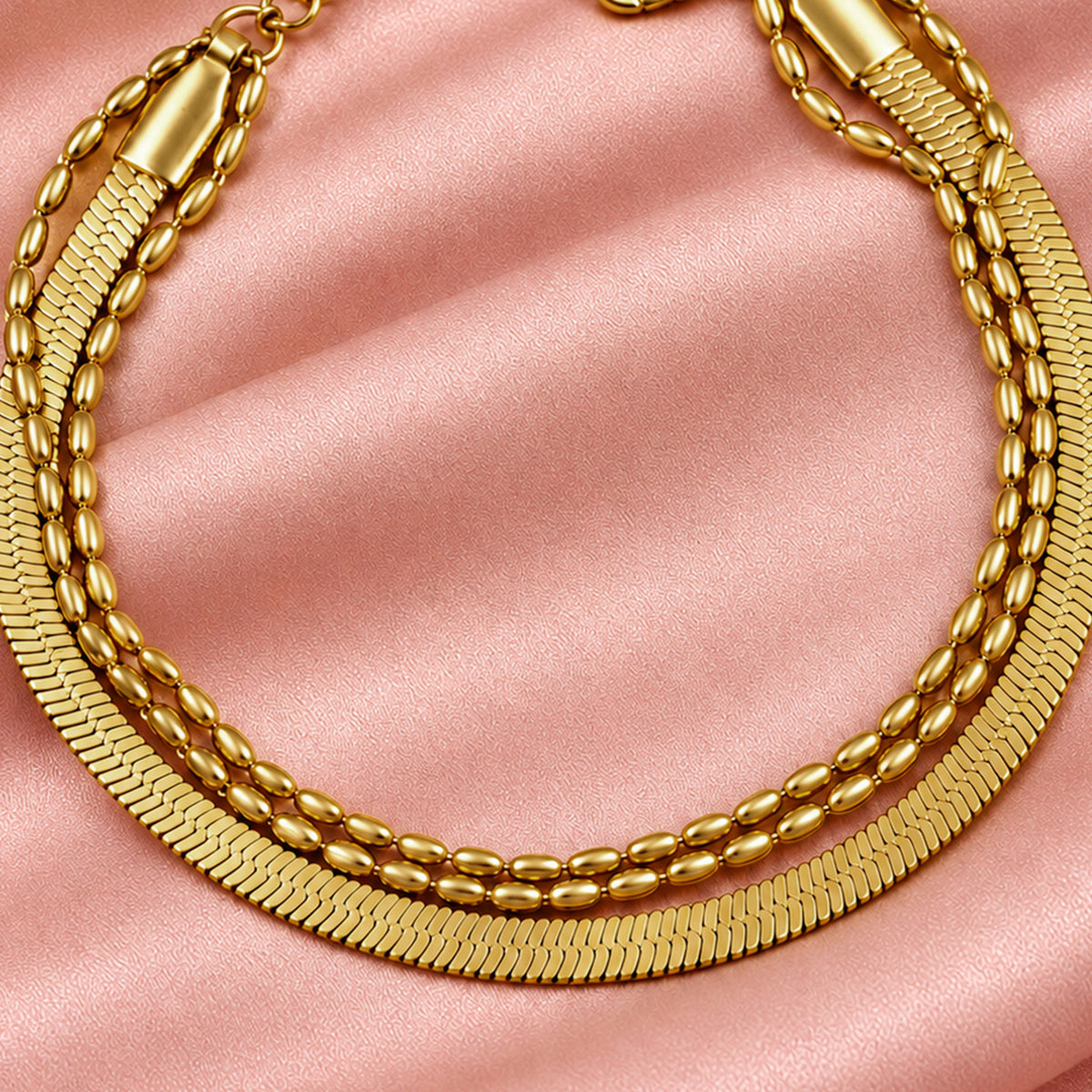 Artklim Double Layer Chain Anti-Tarnish Bracelet