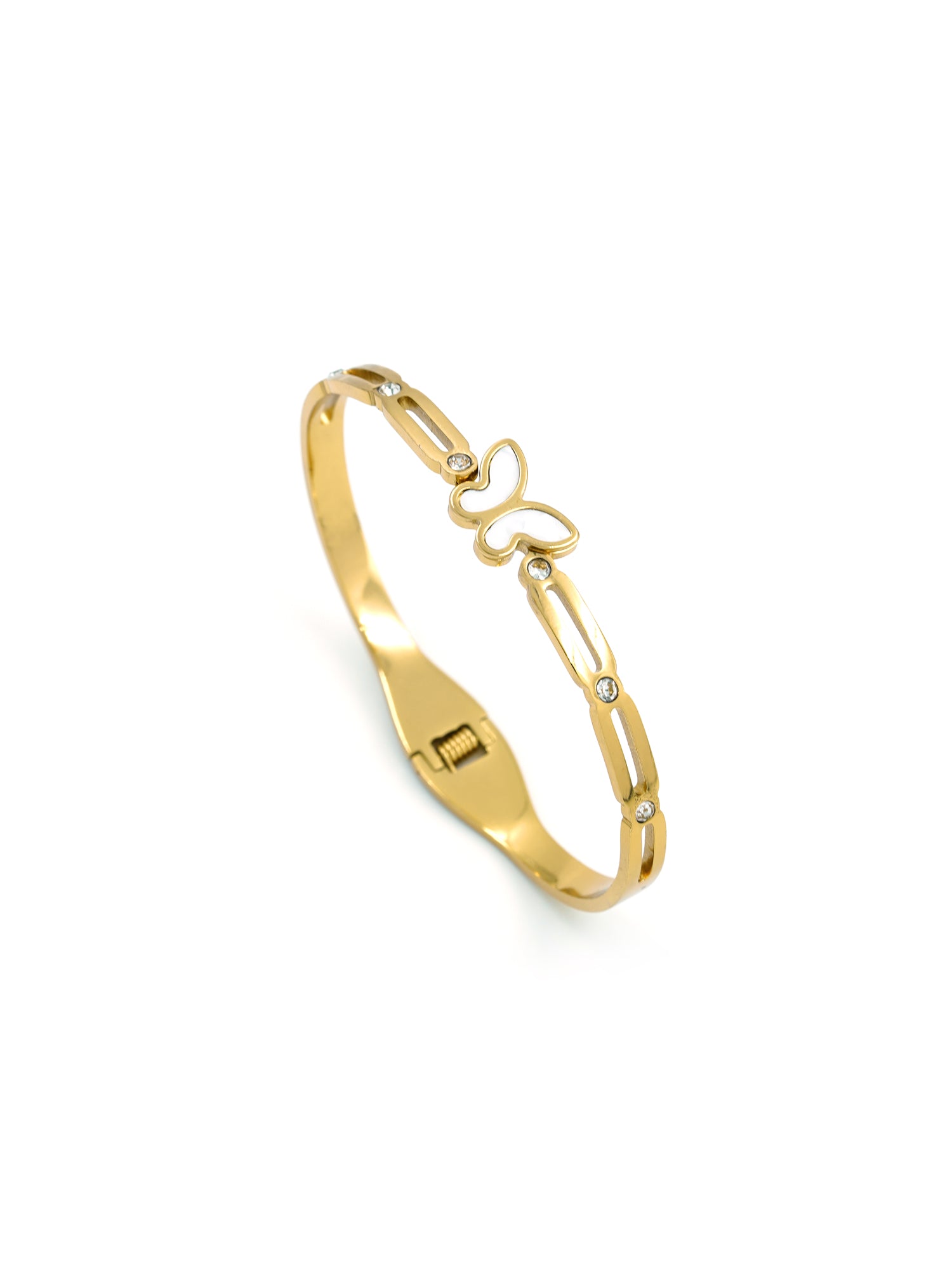 Artklim Ivory Butterfly Charm bracelet