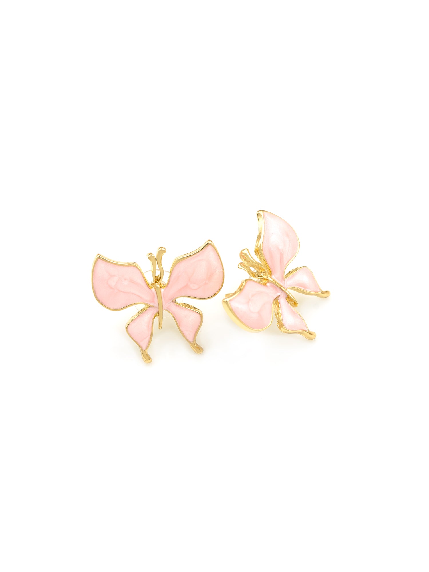 Artklim Pink Butterfly Anti Tarnish Earrings