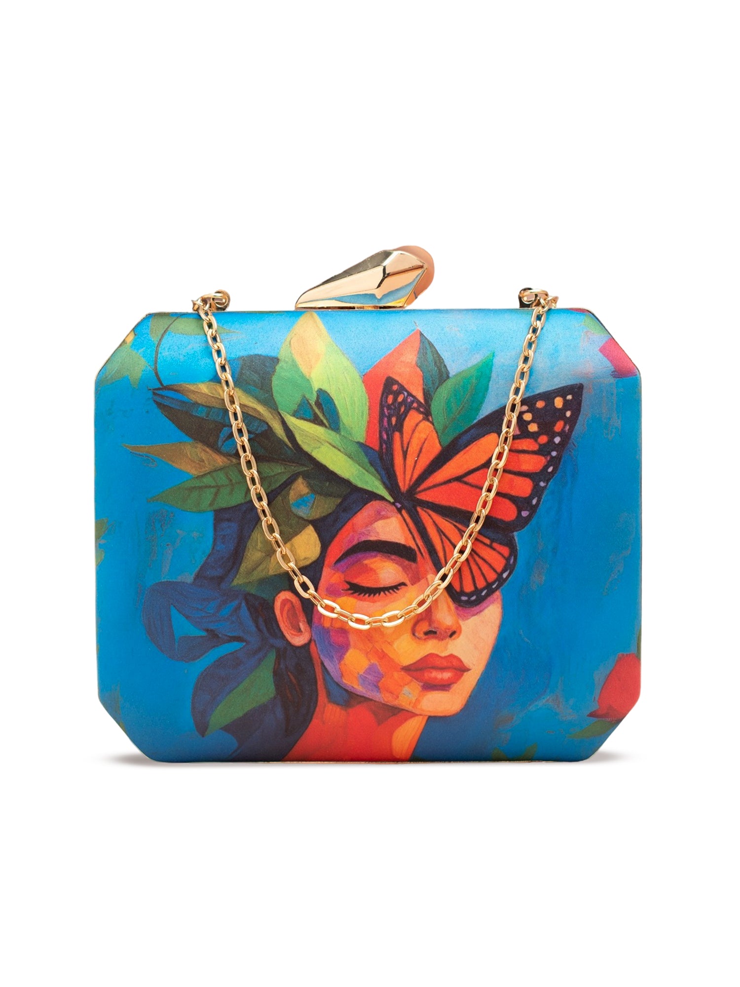 Artklim Butterfly Muse Printed Clutch