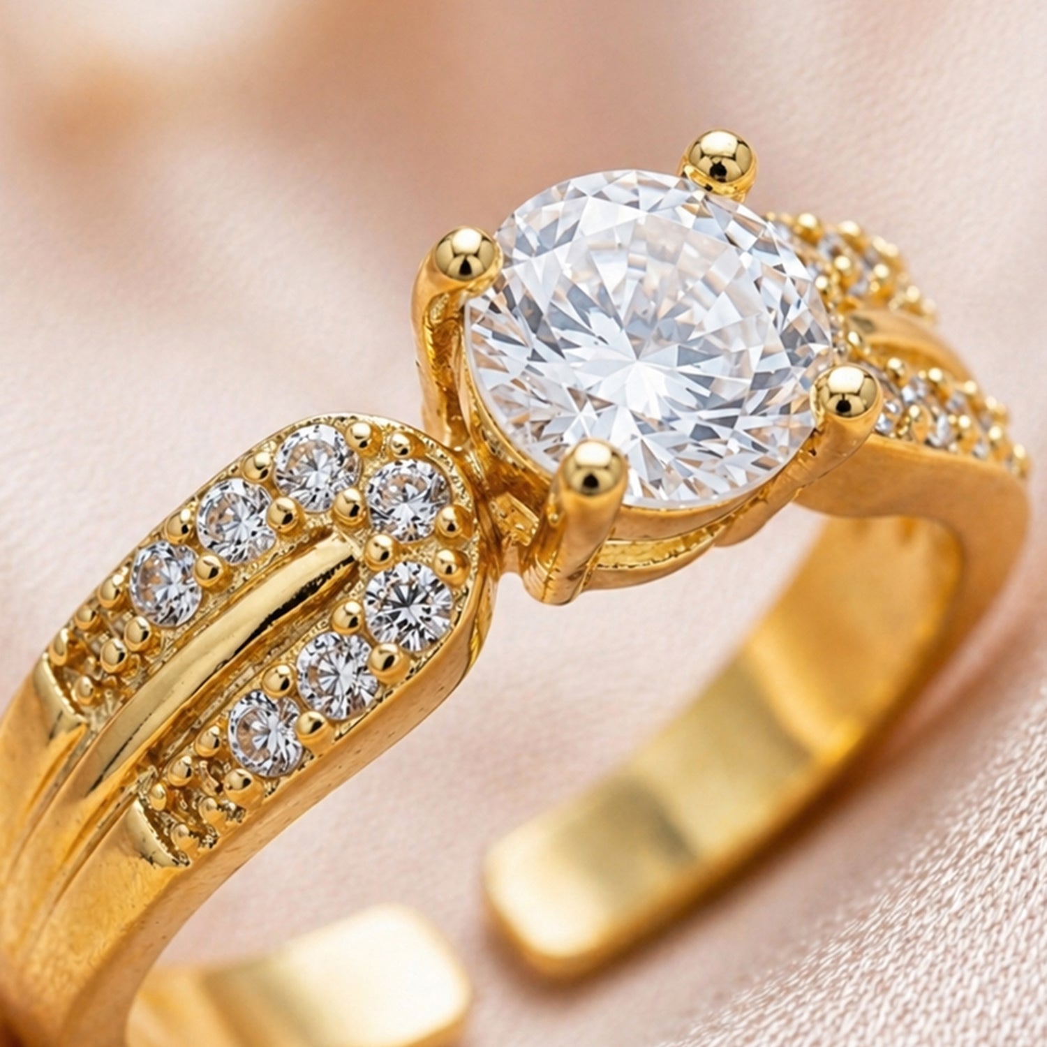 Artklim Luxury Inspired Finish Gold Anti-Tarnish Ring