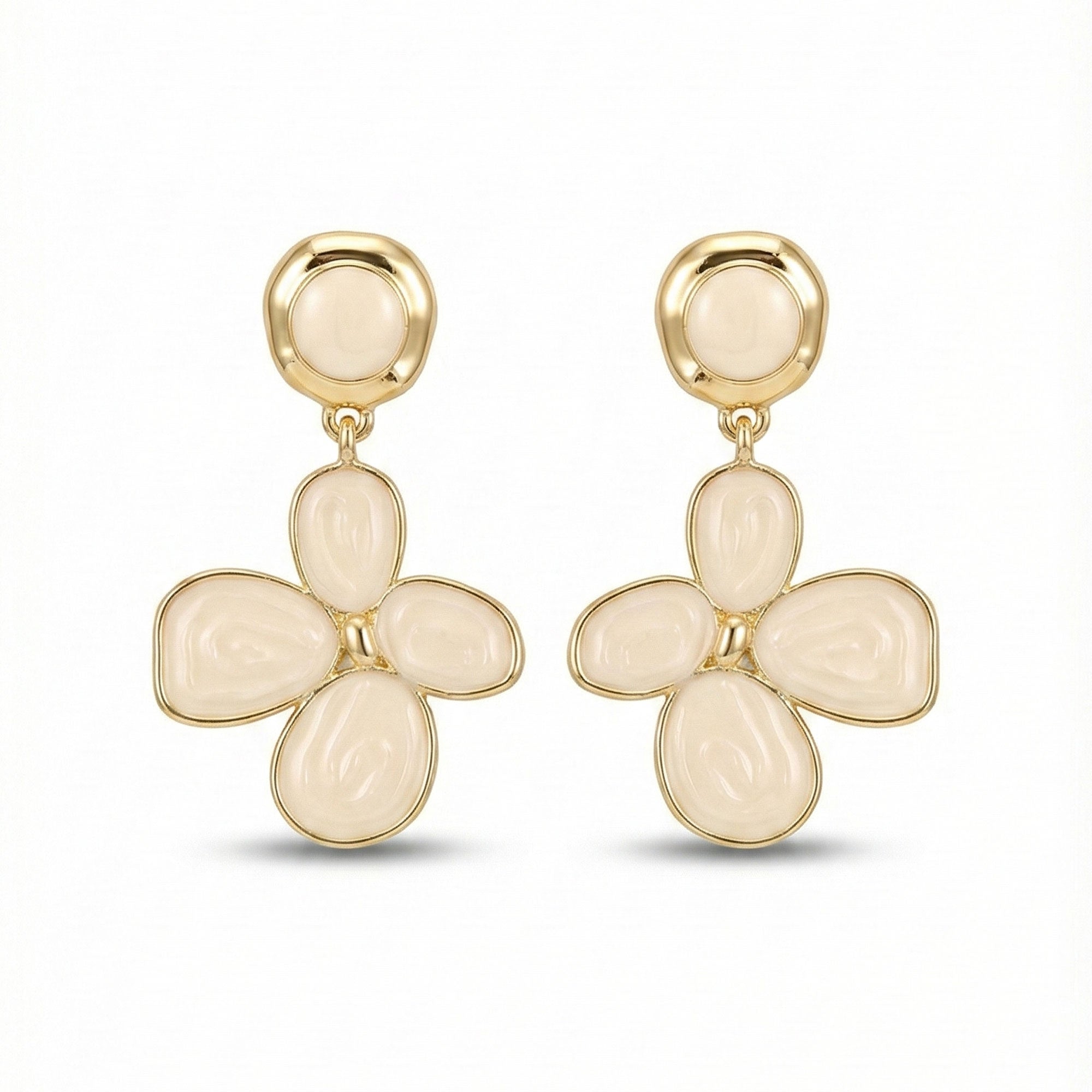 Artklim Anti-Tarnish Gold Plated Long Drop Earrings For Women
