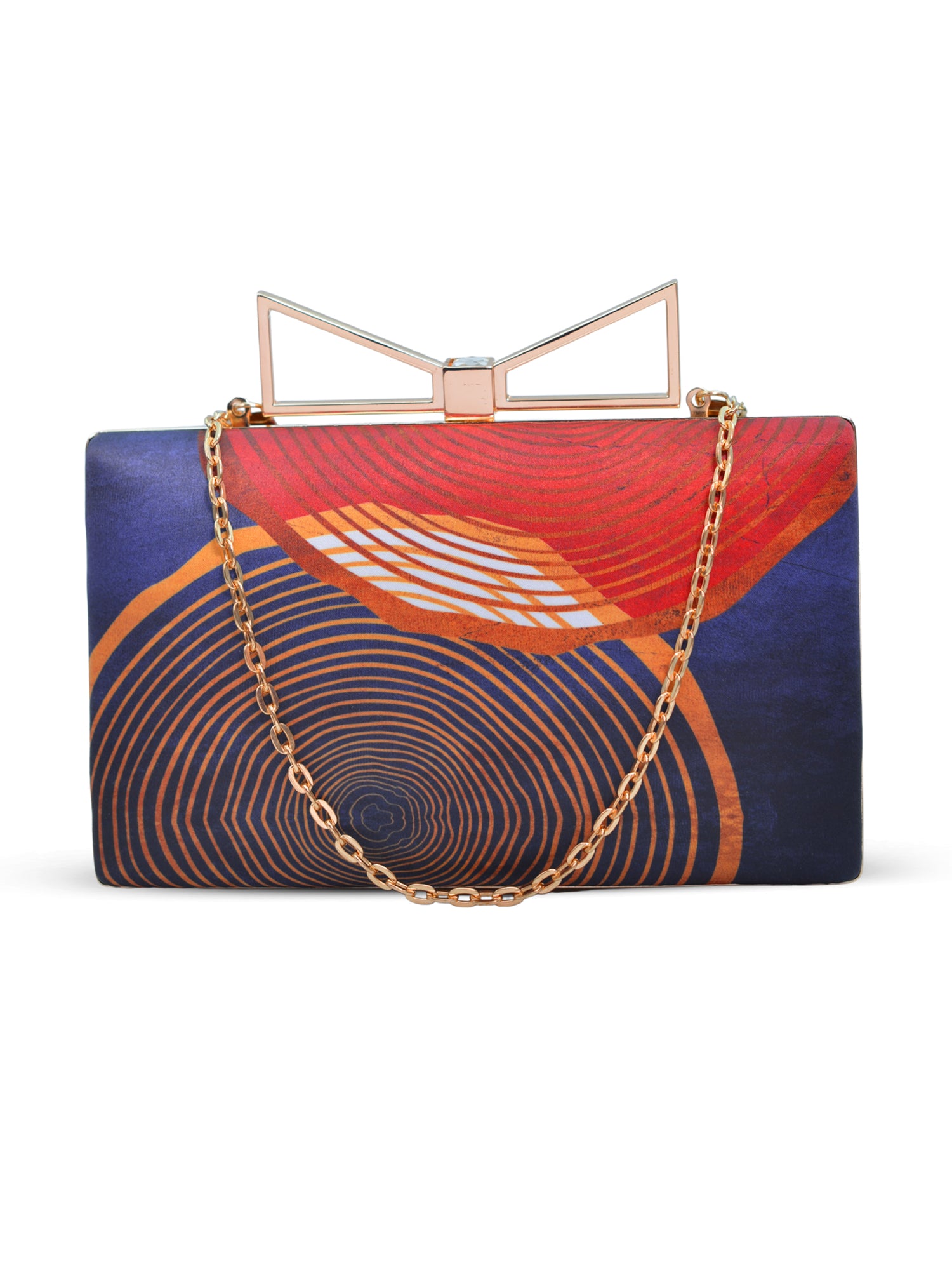 Artklim Mystic Spirals Printed Clutch