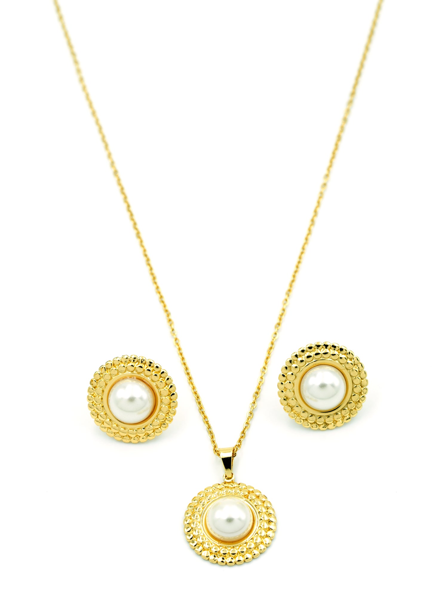 Artklim Pearl Radiance Anti Tarnish Jewelry Set