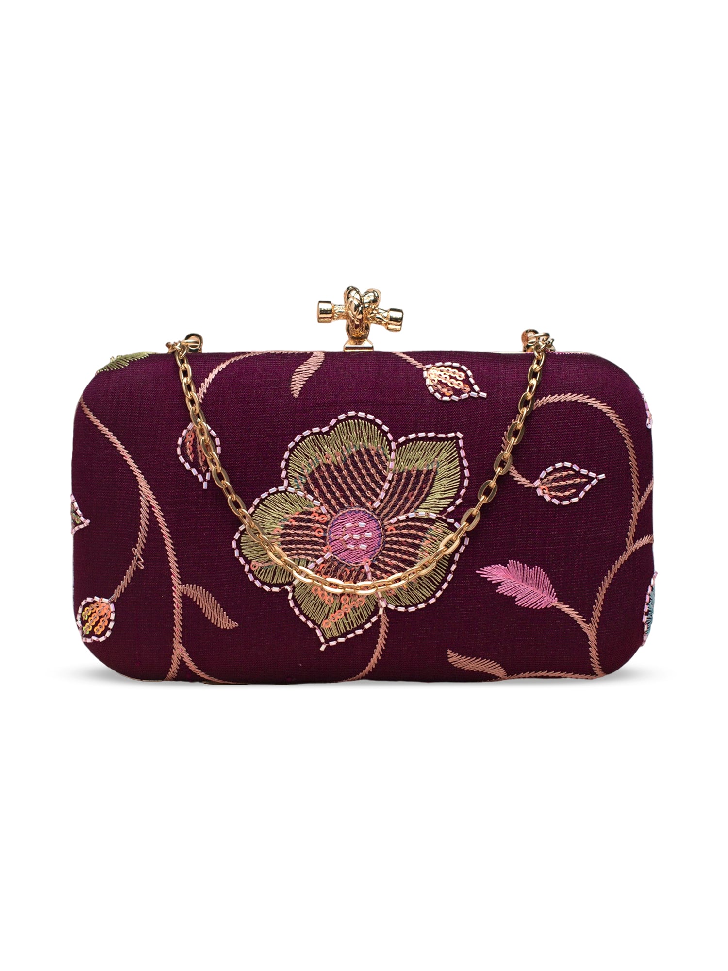 Artklim Royal Purple Blossom Clutch