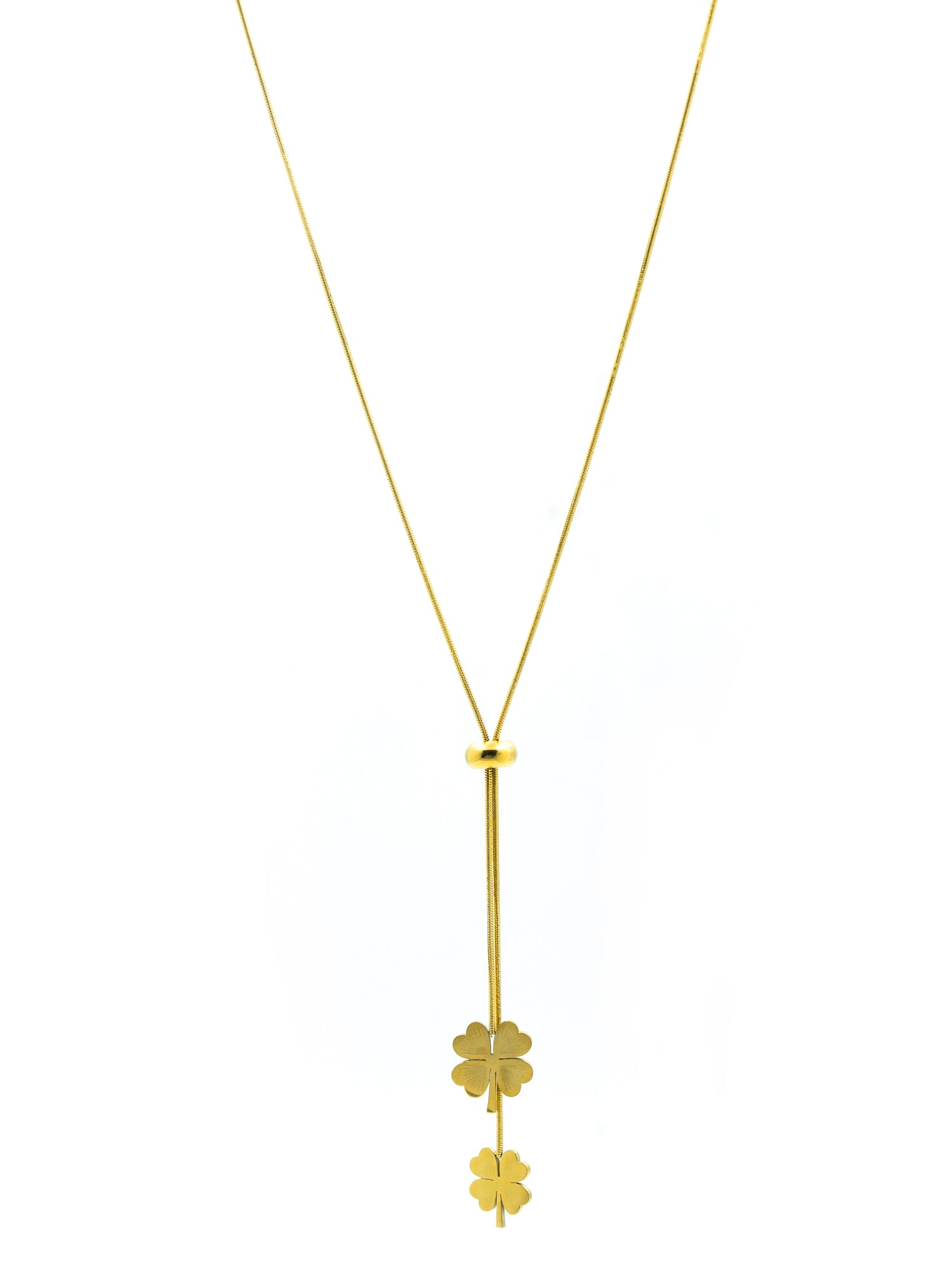 Artklim Gold Plated Lucky Clover Anti-Tarnish Necklace