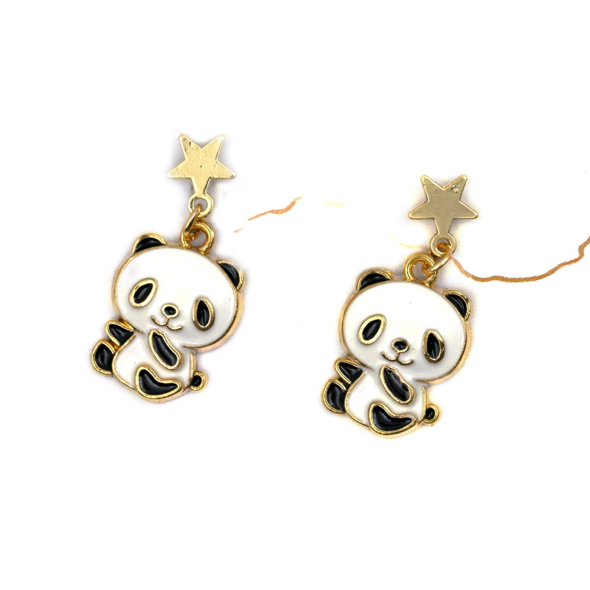 Artklim Cute Pandas Mismatched Drop Earrings
