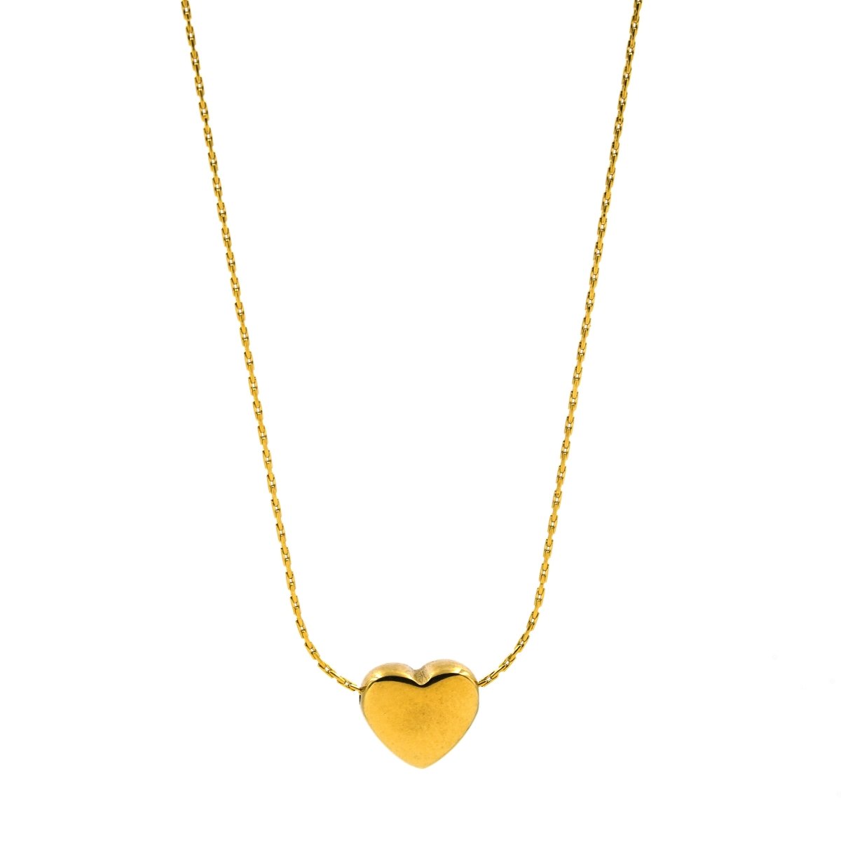 Artklim Gold Plated Guild Heart Pendant Necklace