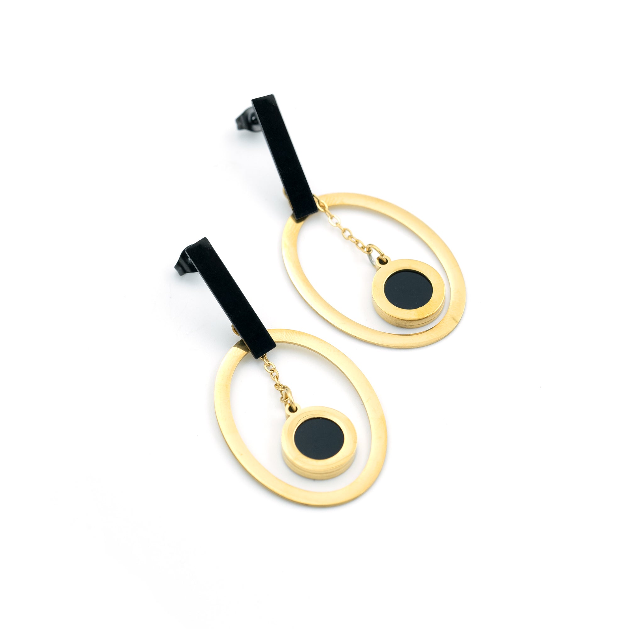 Artklim Eclipse Charm Hoop Earrings