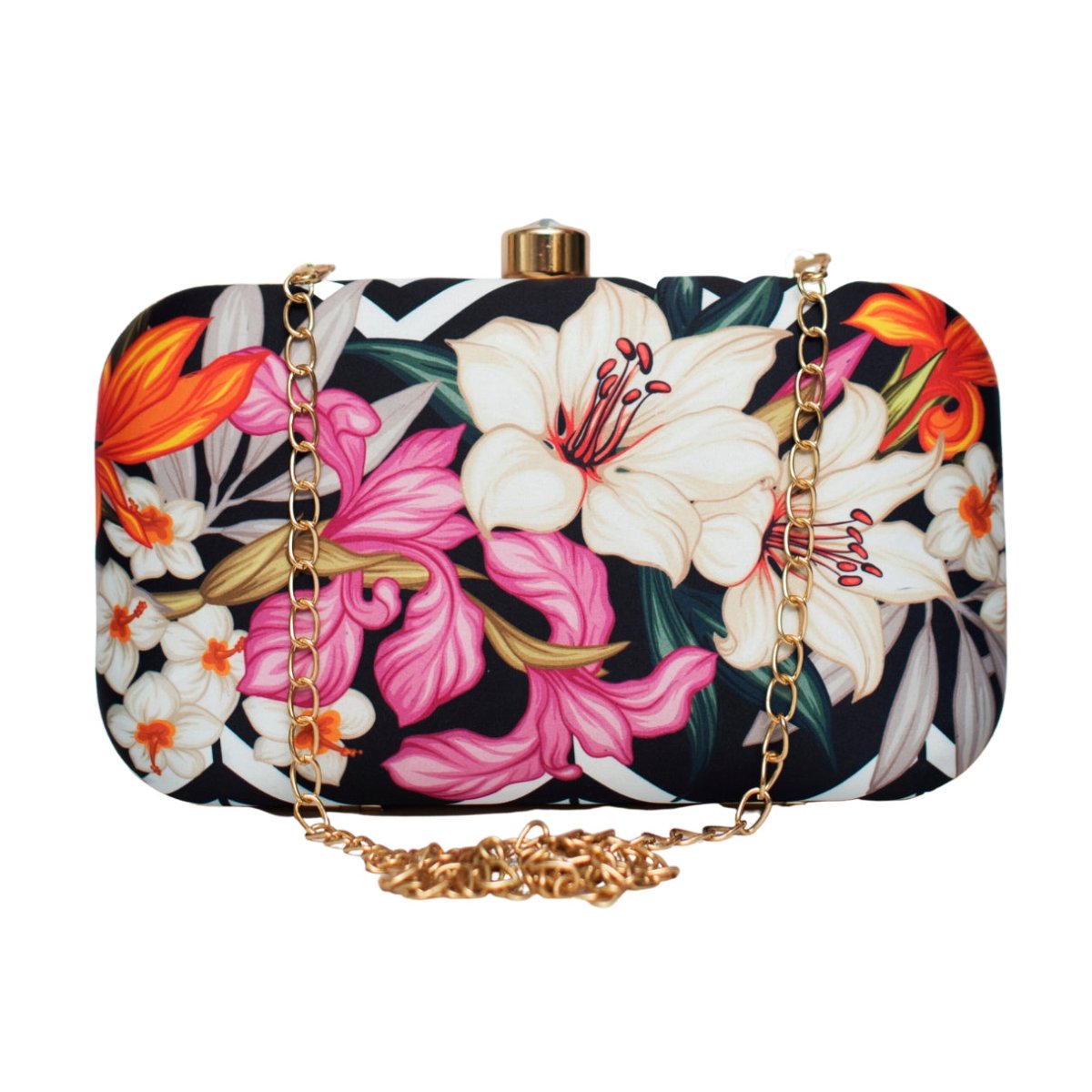 Blossomy Printed Clutch