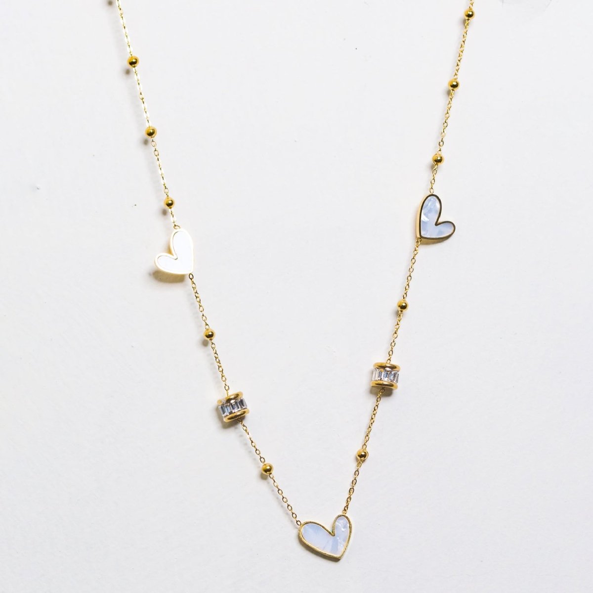 Artklim Gold Plated Heart Pendant Necklace