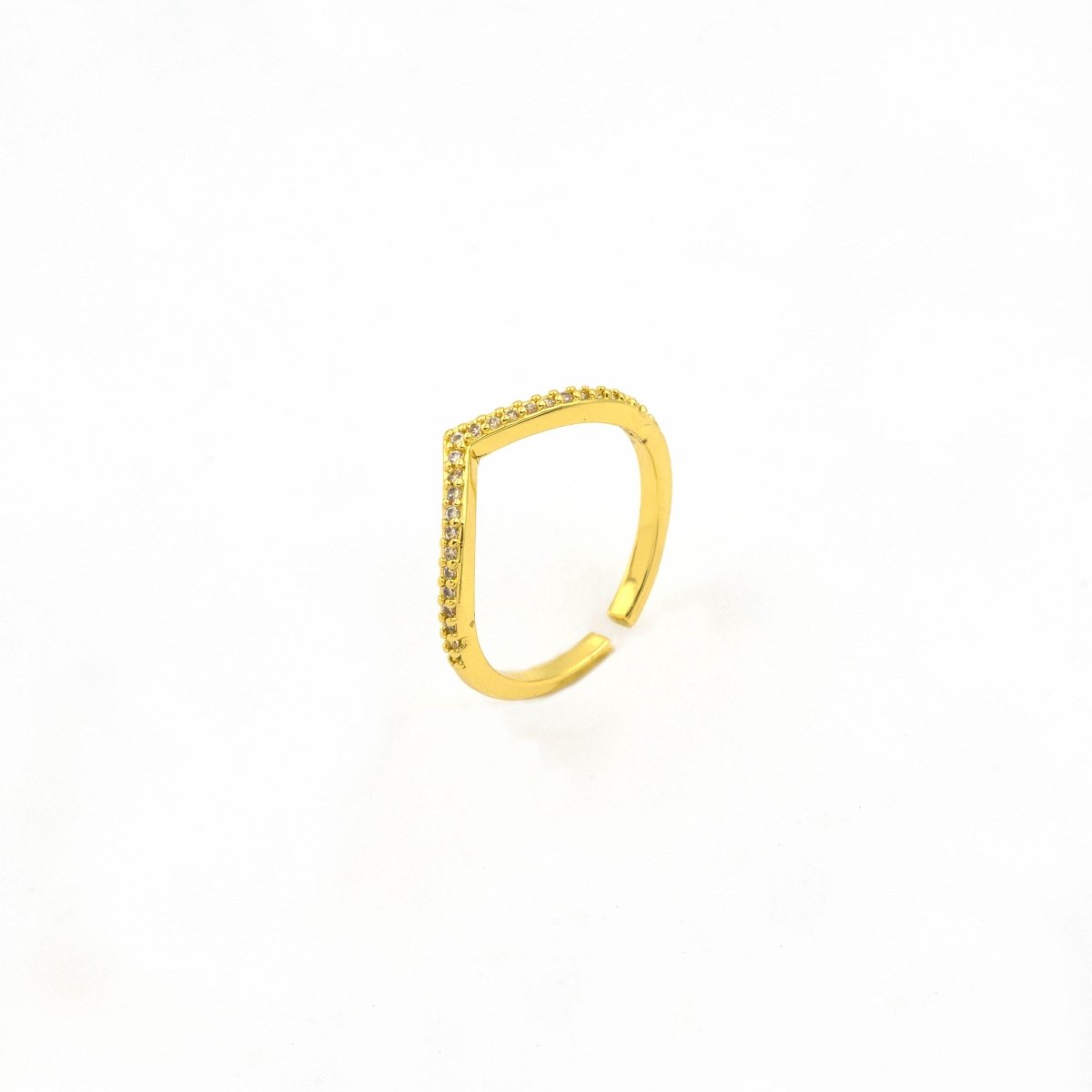 Artklim Gold Plated Crown Shaped Adjustable Ring