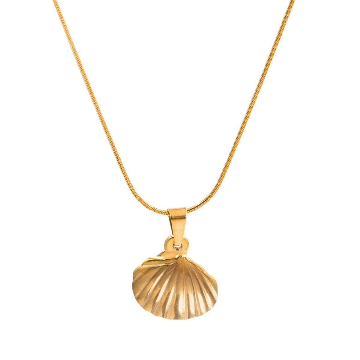 Artklim Gold Plated Shell Pendant Necklace
