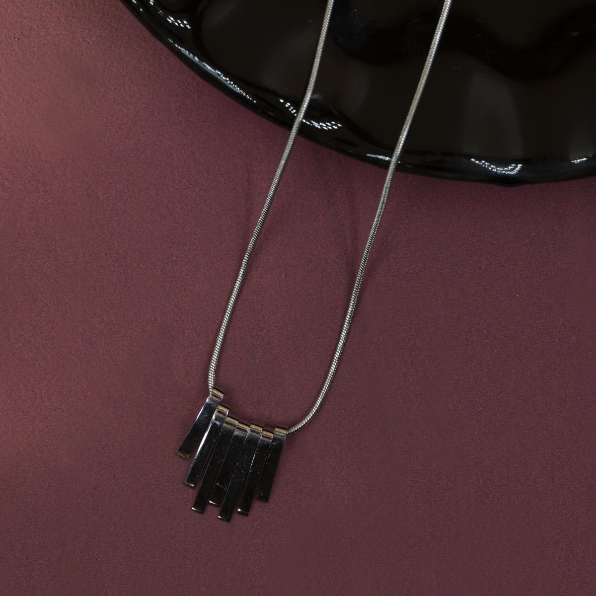 Artklim Silver Plated Chimes Pendant Necklace