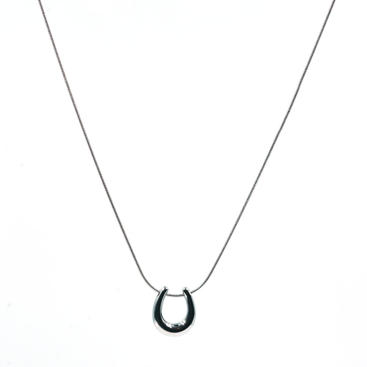 Artklim Silver Plated Horseshoe Pendant Necklace