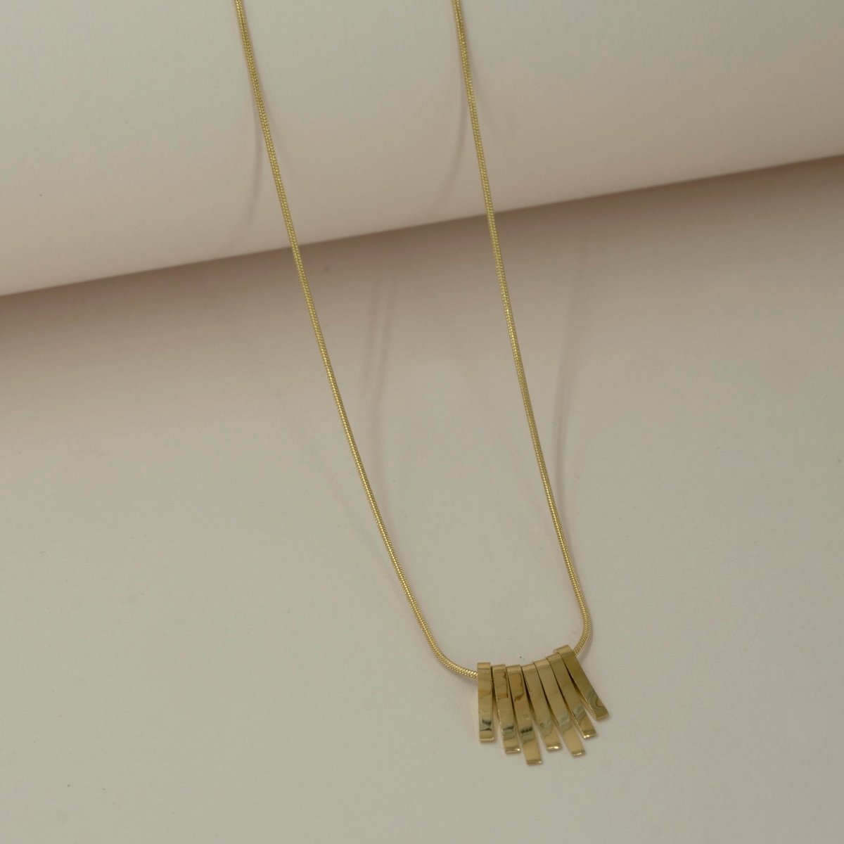 Artklim Gold Plated Classy Chimes Pendant Necklace