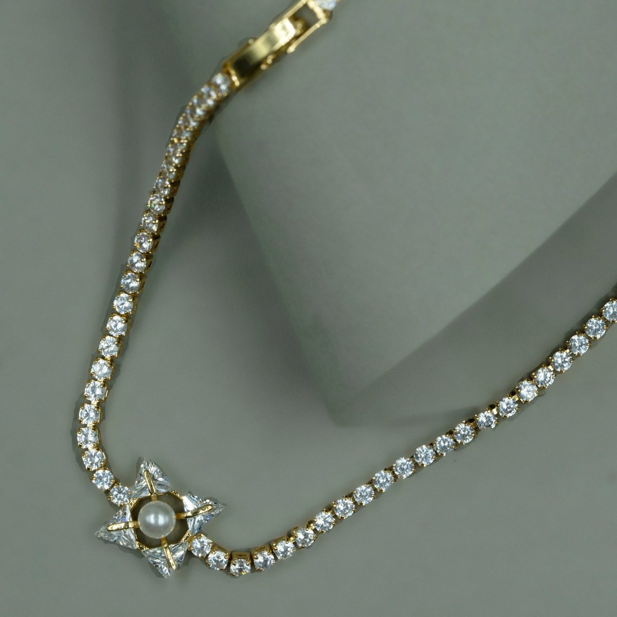 Artklim Gold Plated Designer Studded Bracelet