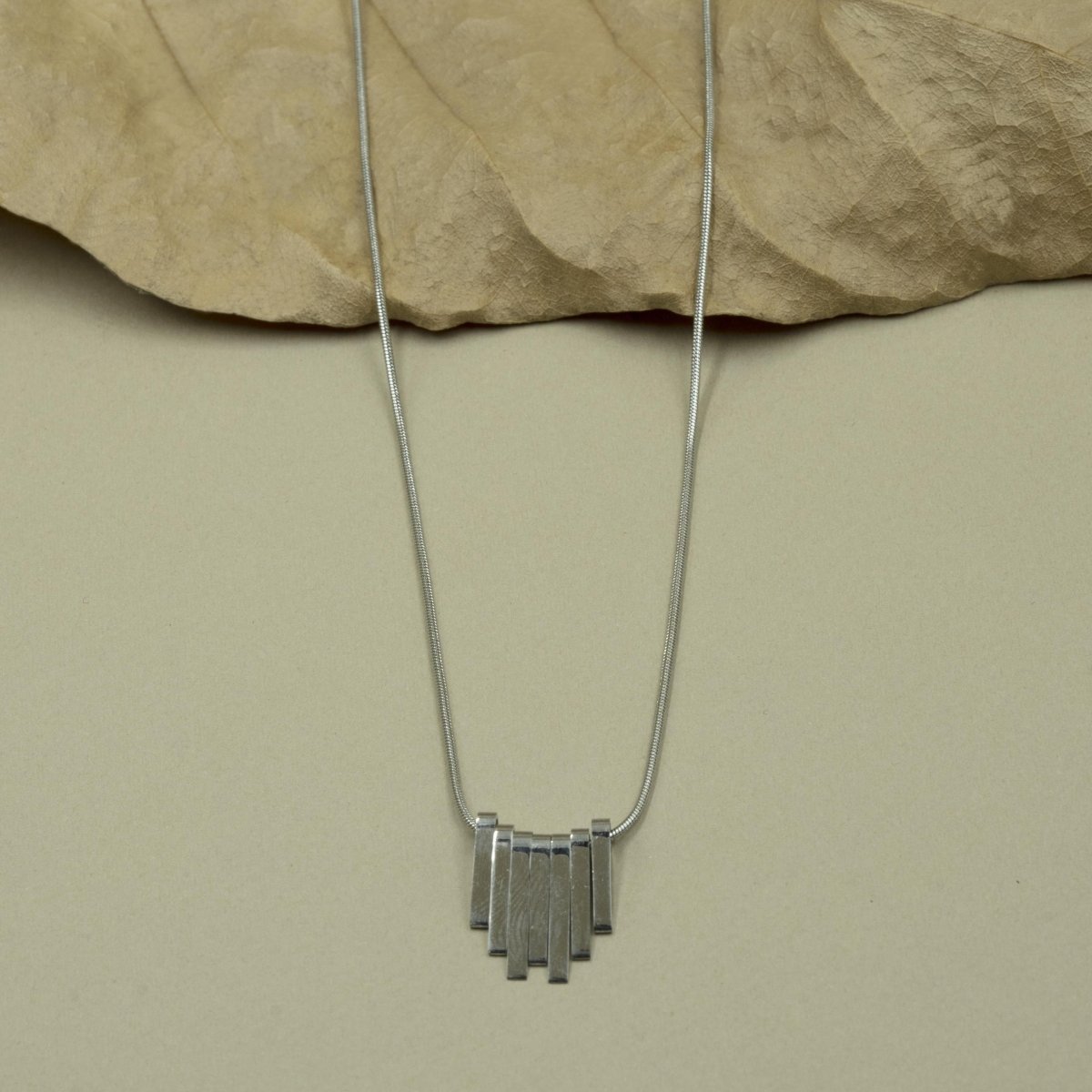 Artklim Silver Plated Chimes Pendant Necklace