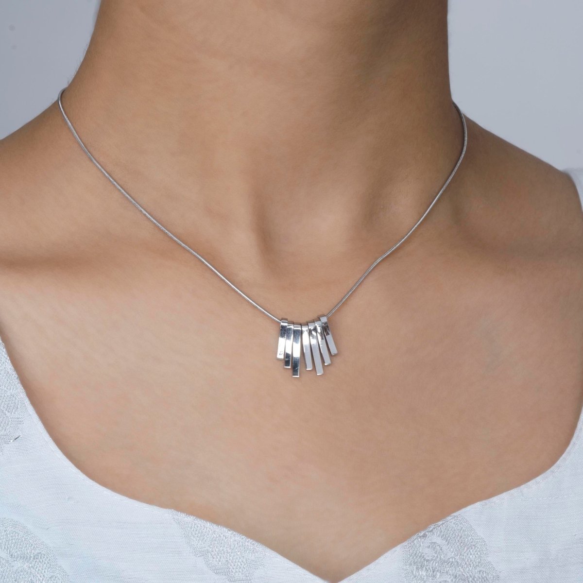 Artklim Silver Plated Chimes Pendant Necklace