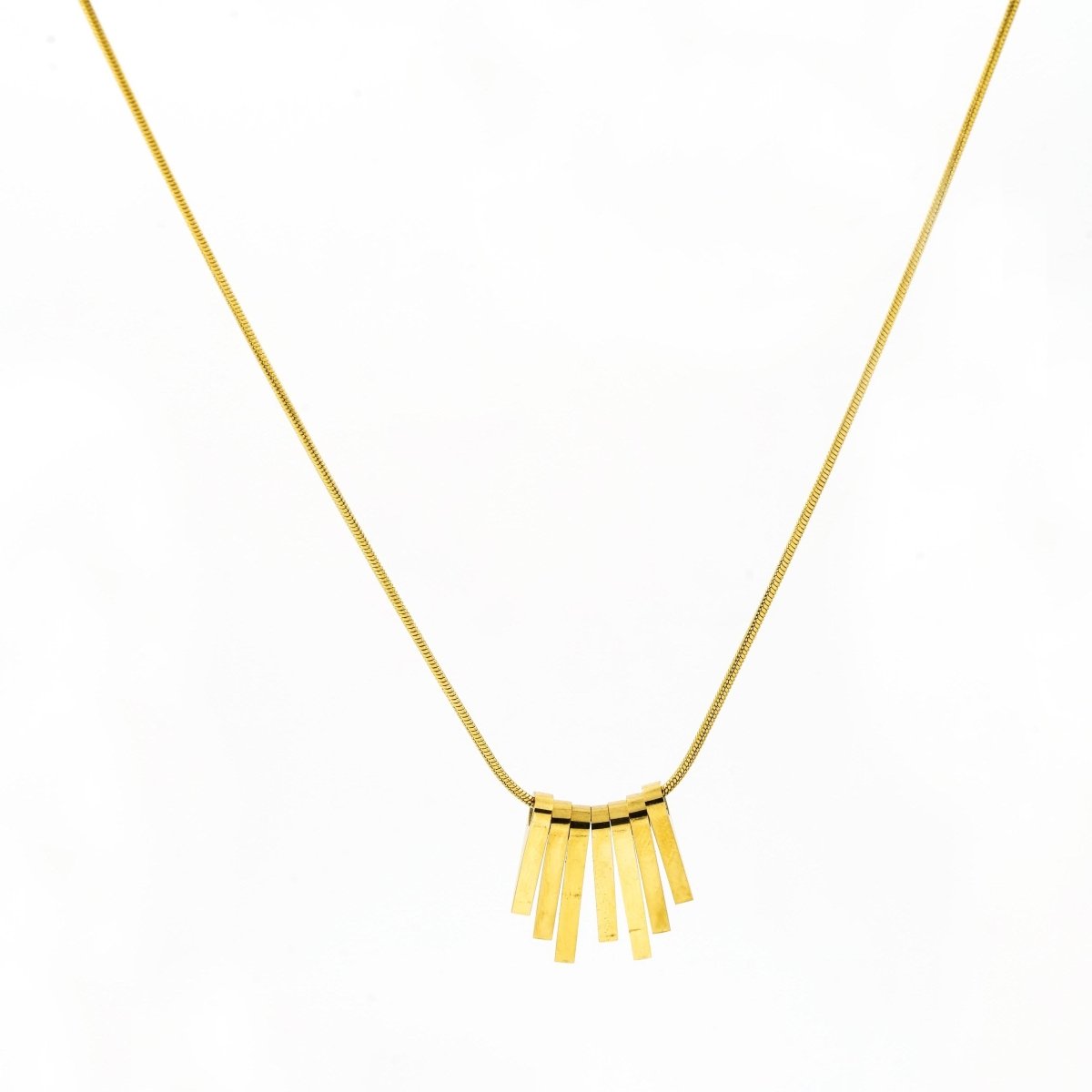 Artklim Gold Plated Classy Chimes Pendant Necklace