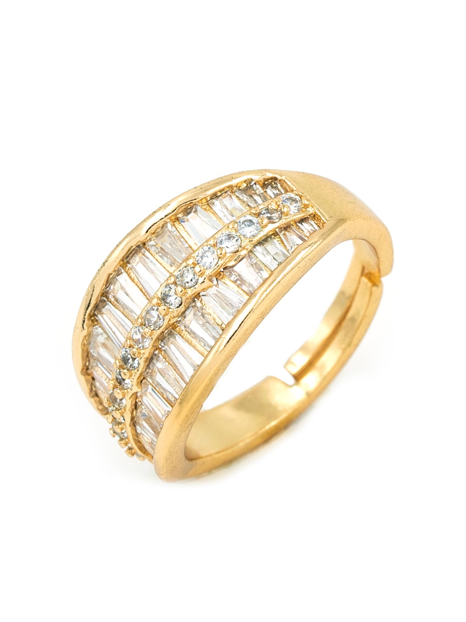 Artklim Gold-Plated Classic Band Anti-Tarnish Ring