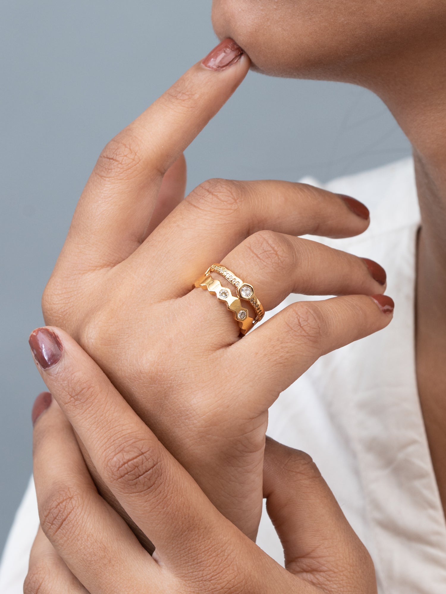 Artklim Gold-Plated Royal Crown Anti-Tarnish Ring