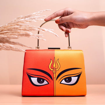 Multicolor Durga Printed Clutch