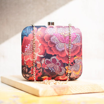 Artklim Floral Printed Clutch