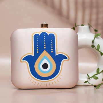 Evil Eye Printed Clutch