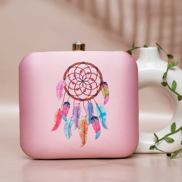 Tassle Print Clutch