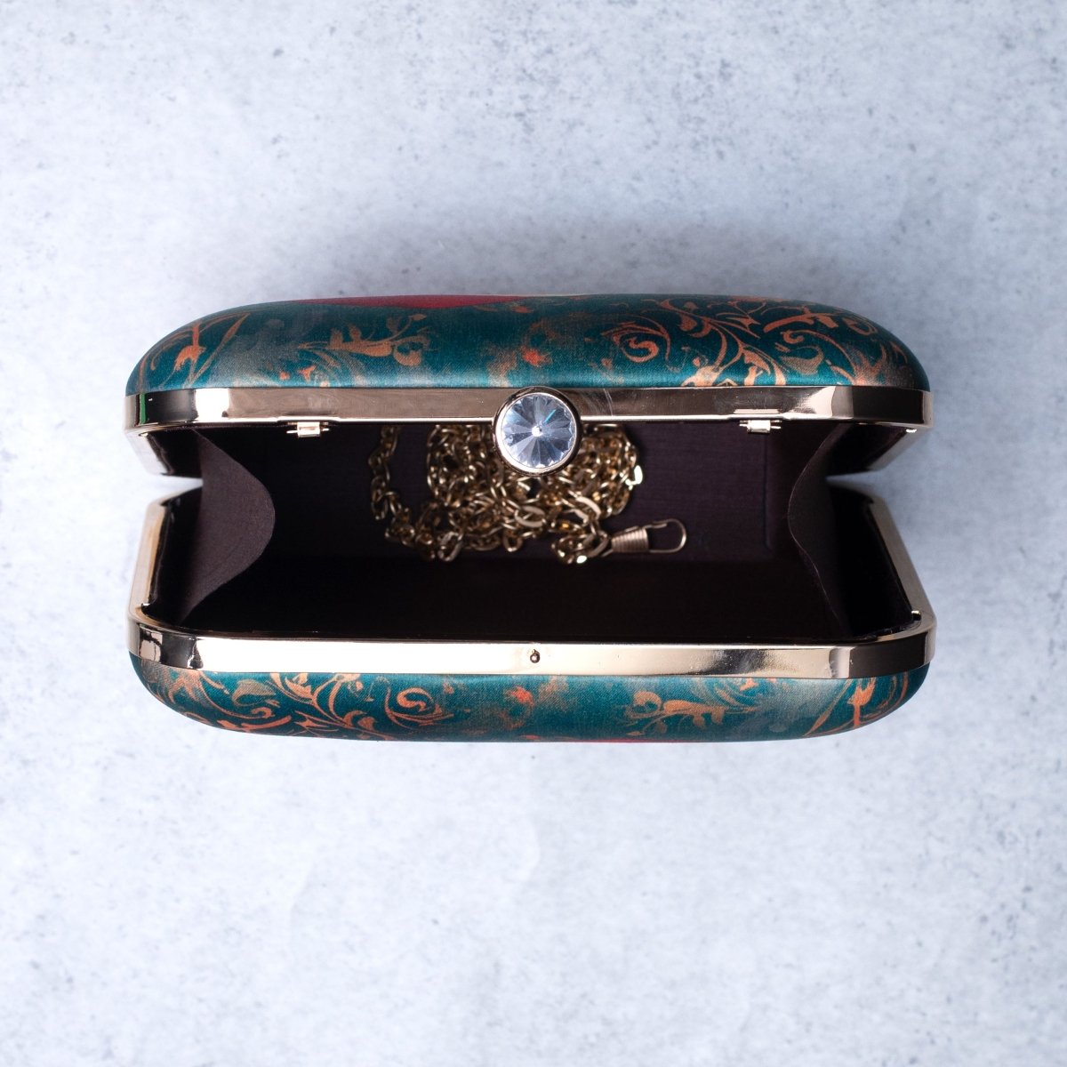 Artklim Santa Claus Printed Clutch