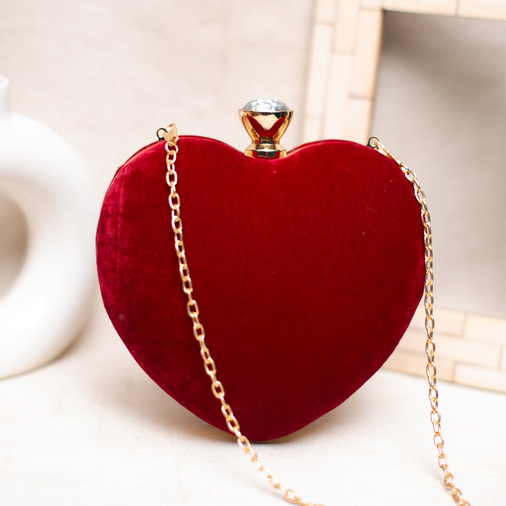 Heart shaped clutch online