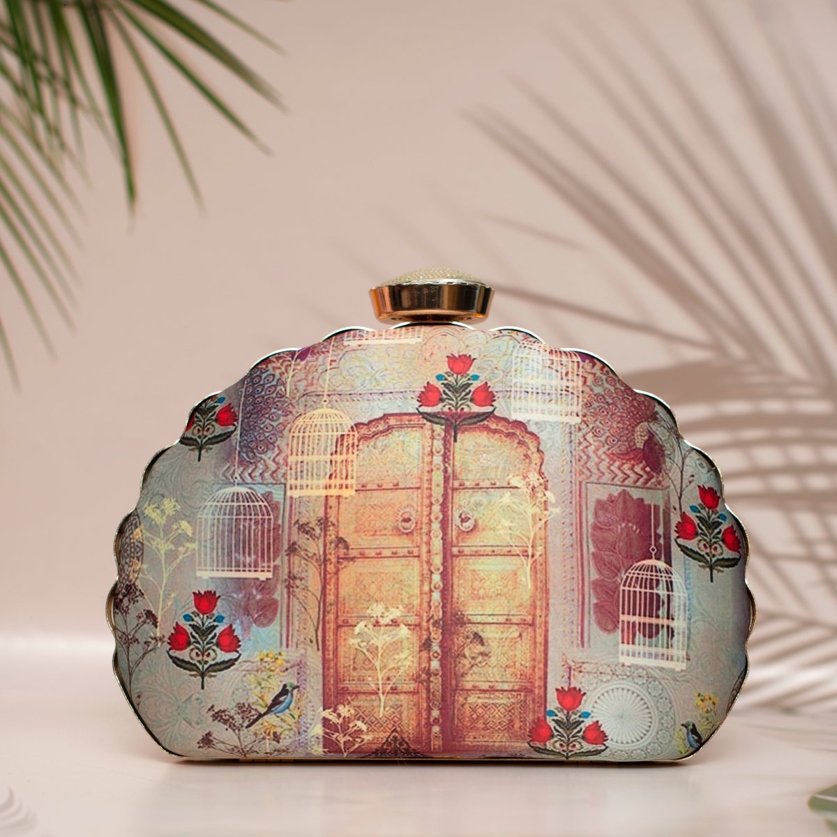 Artklim Door Printed D-shape Clutch