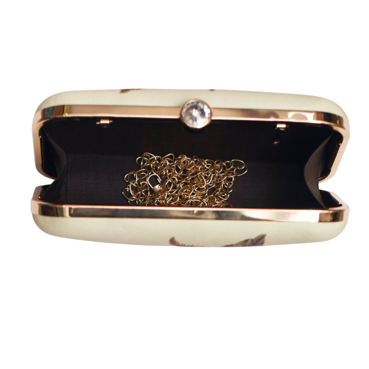 Green Leaf Printed Clutch