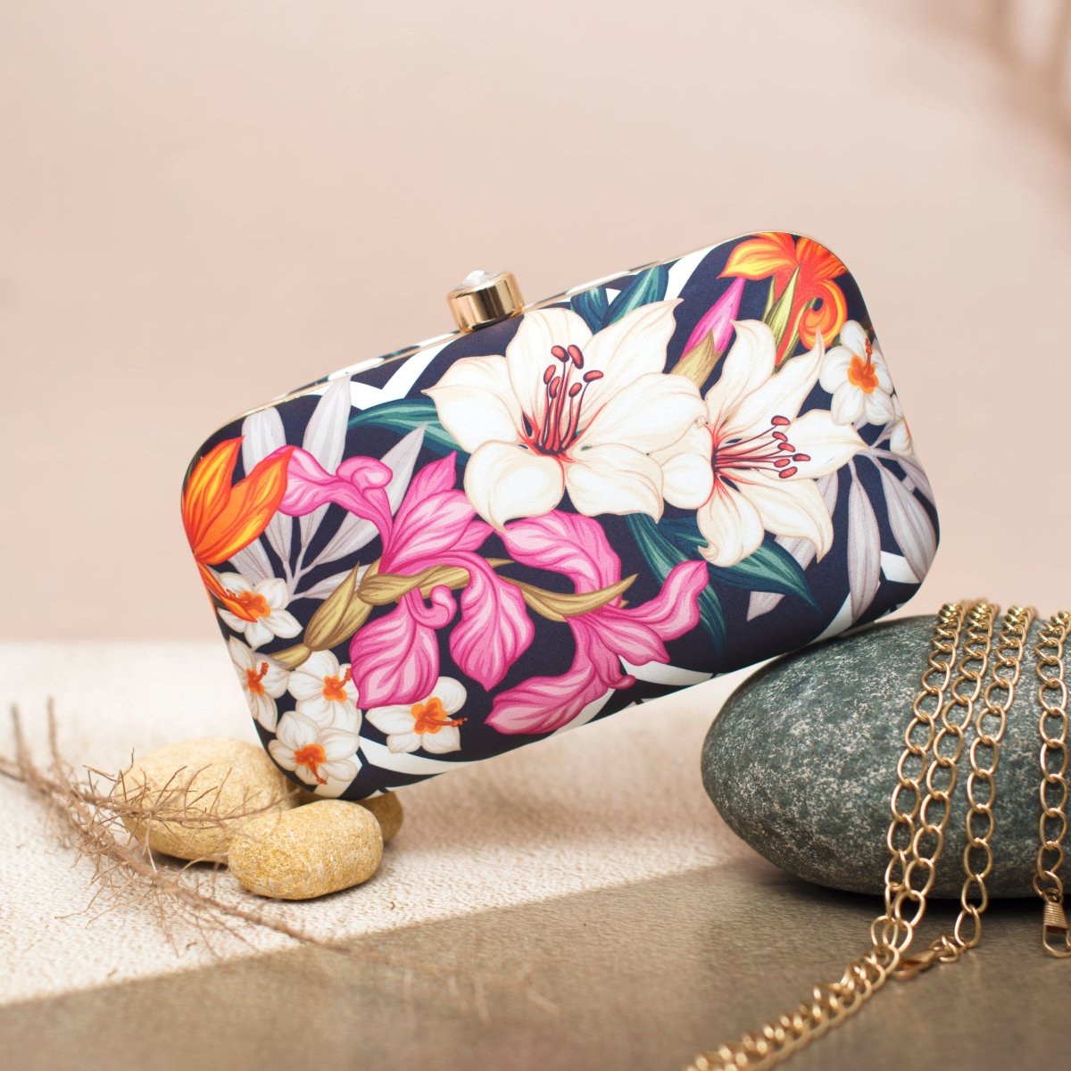 Blossomy Printed Clutch