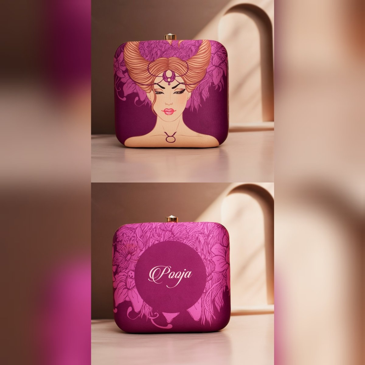 Taurus Sun Sign Customized Clutch