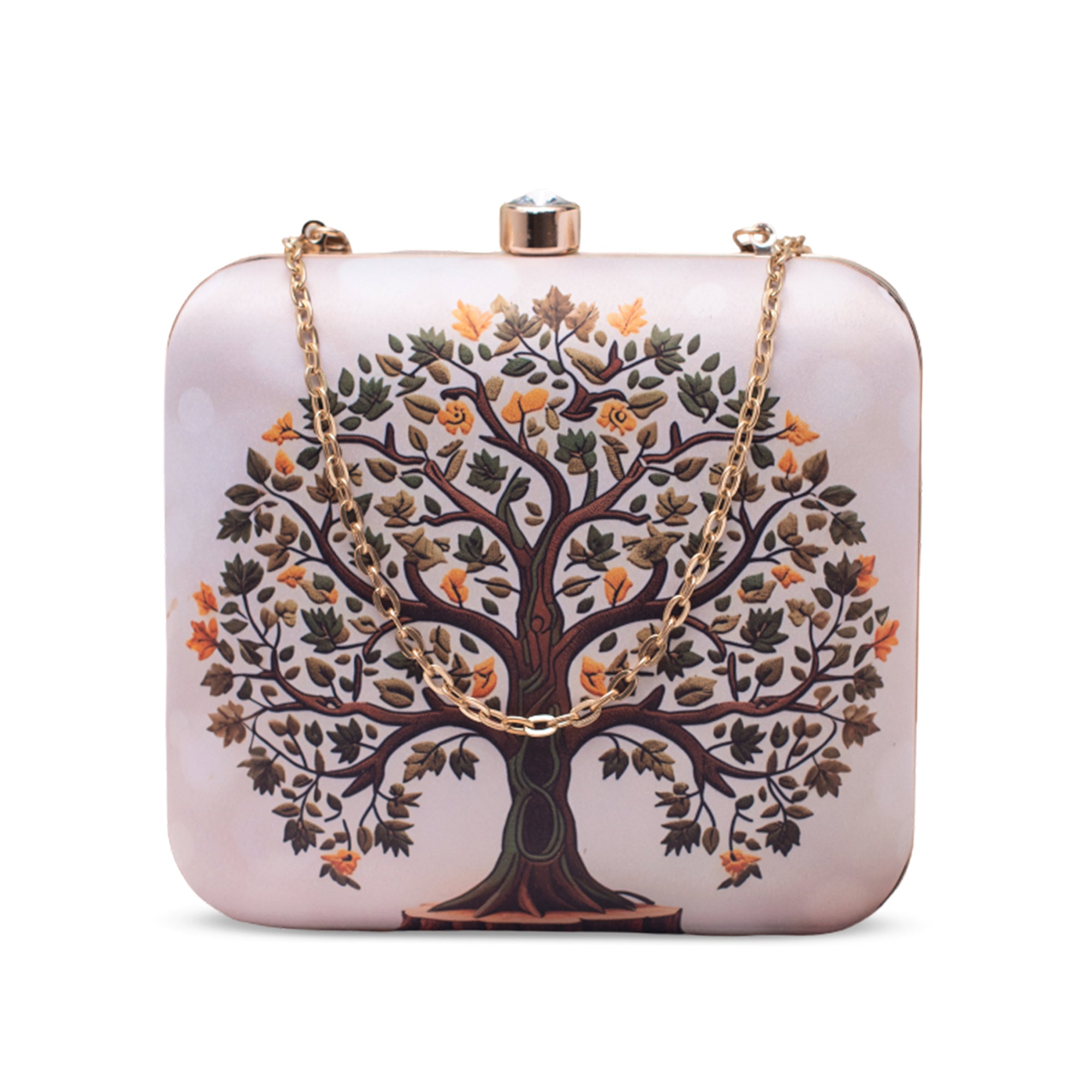 Artklim Tree of Life Printed Clutch