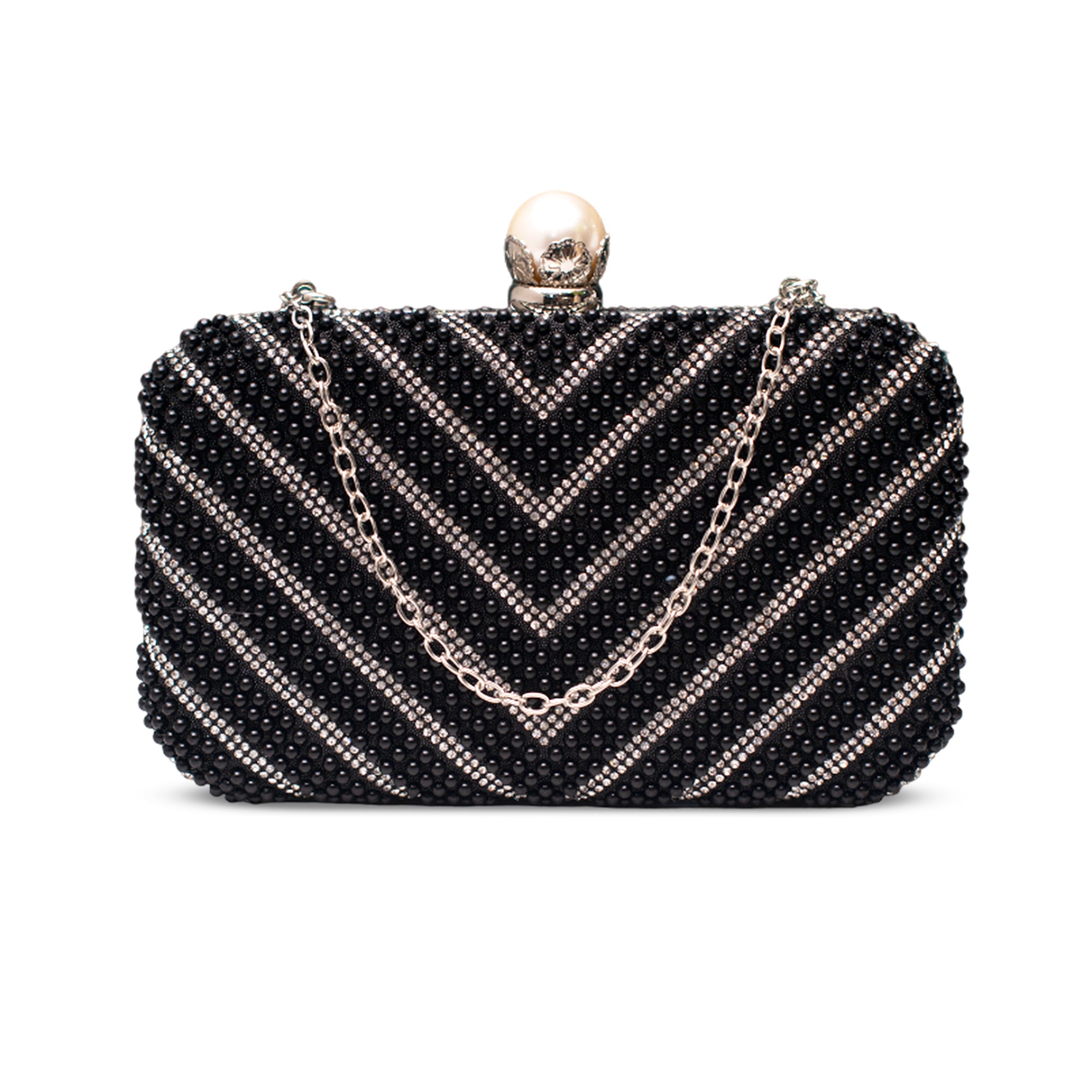 Artklim Black Royale Beadline Clutch