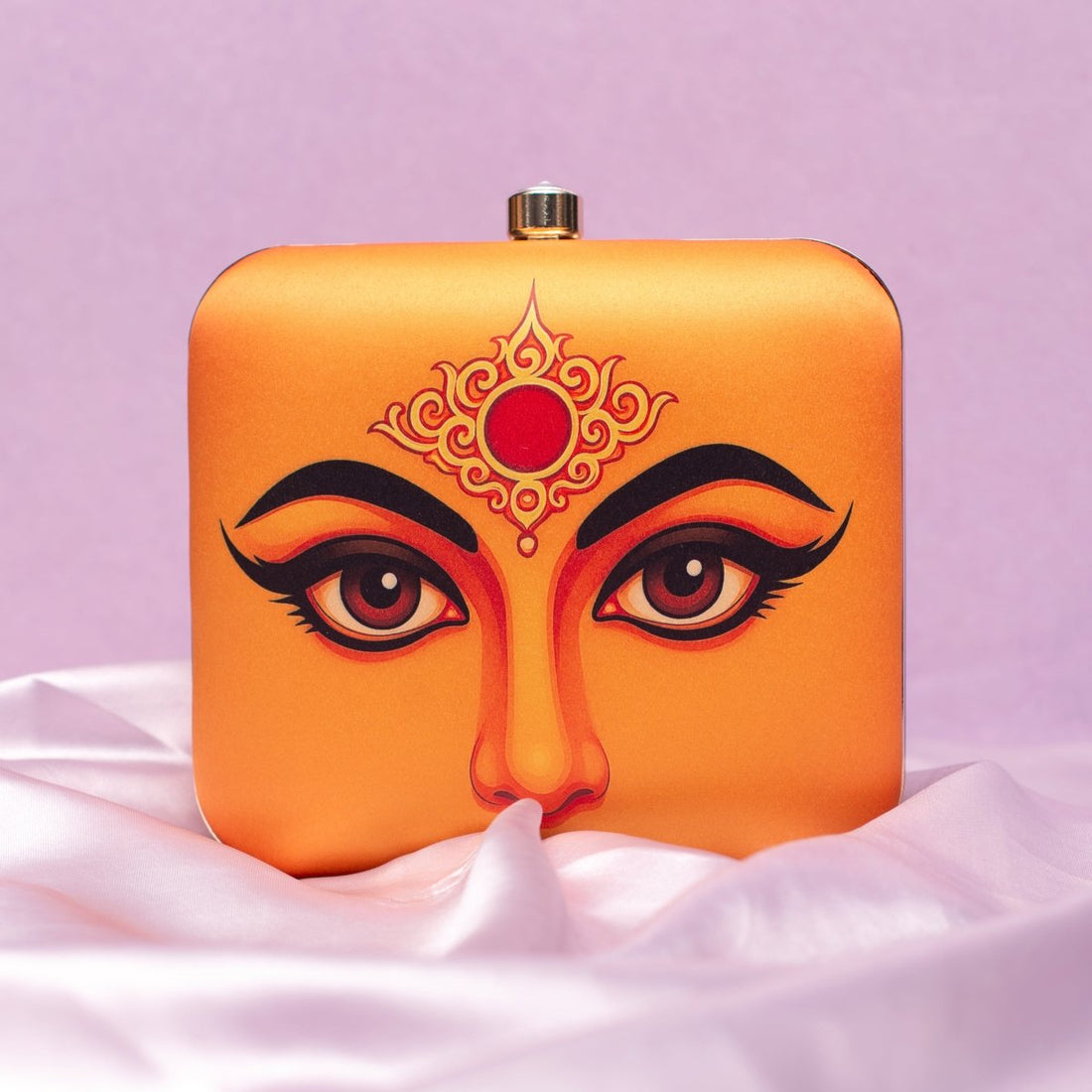 Artklim Durga Maa Portrait Printed Clutch