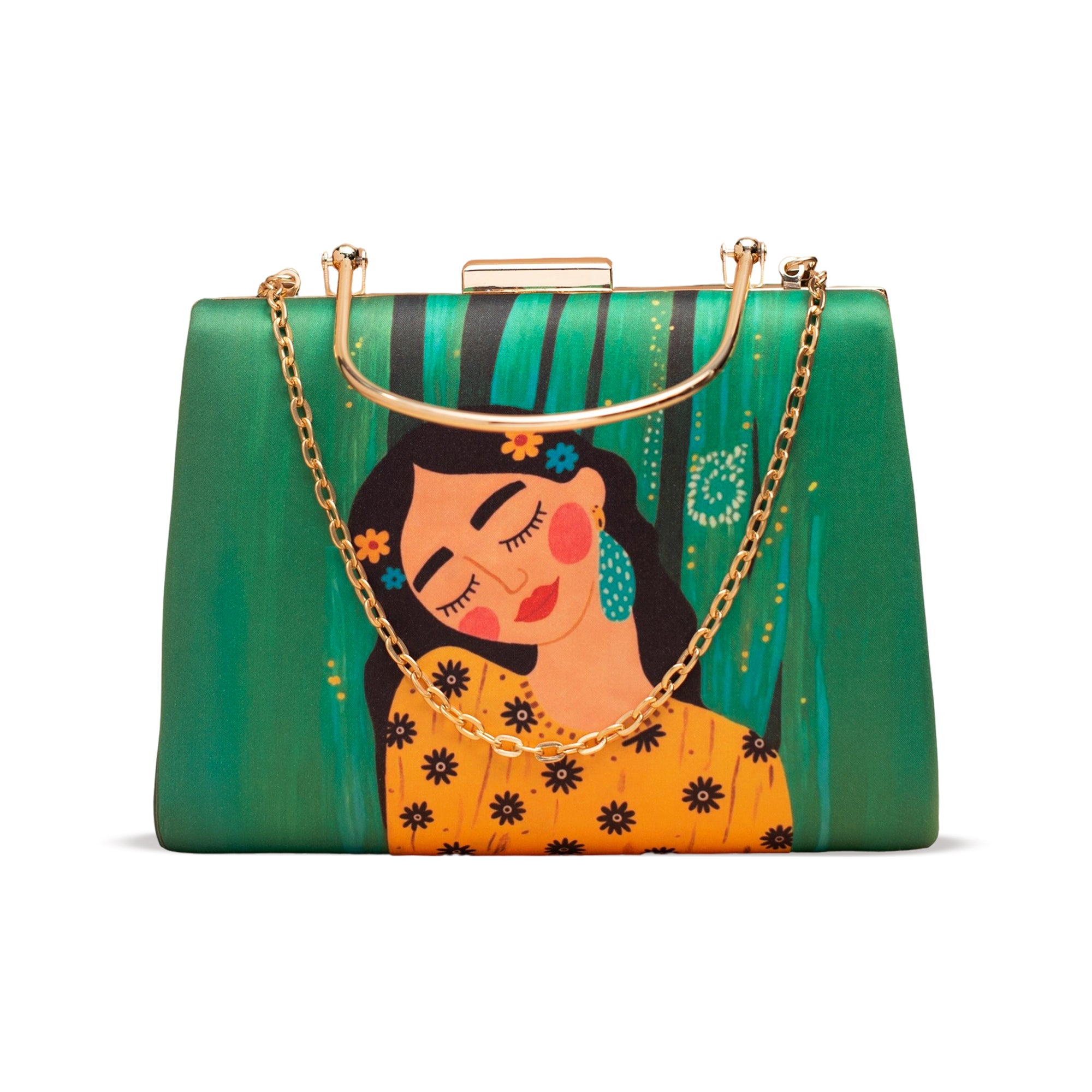Artklim Dreamy Muse Hand Printed Clutch
