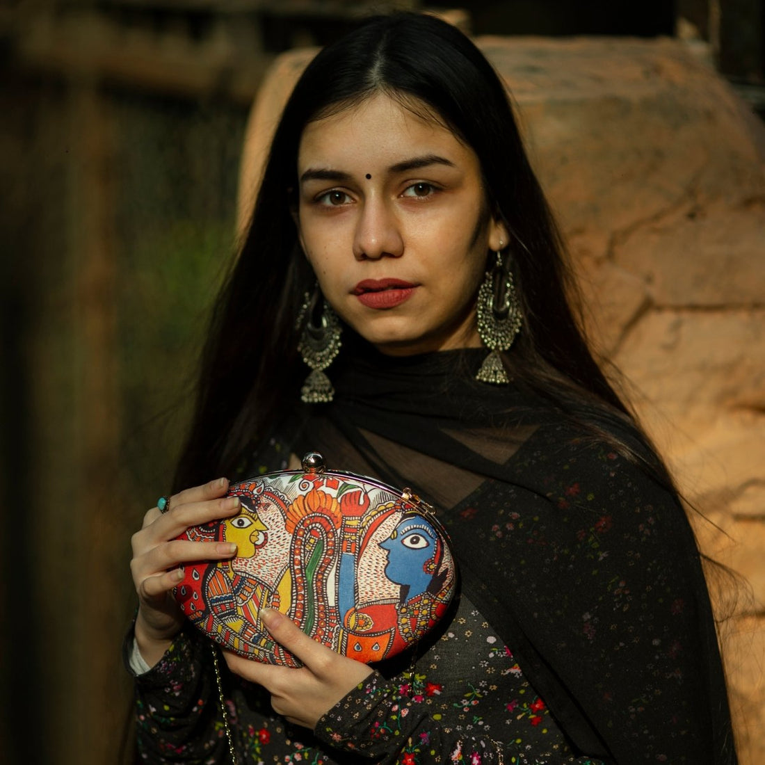 Madhubani Print clutch