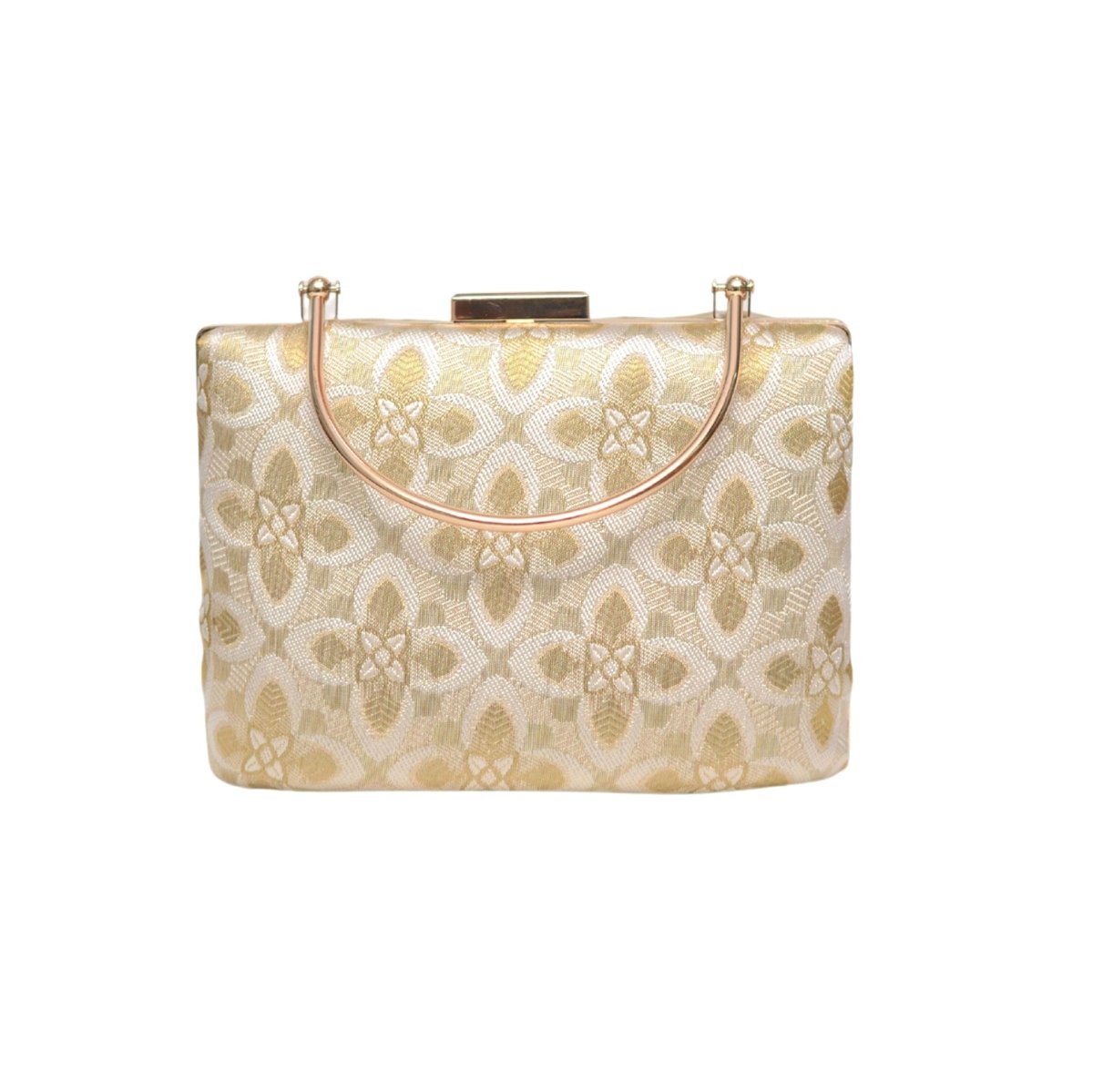 Aesthetic Floral Embroidered Clutch