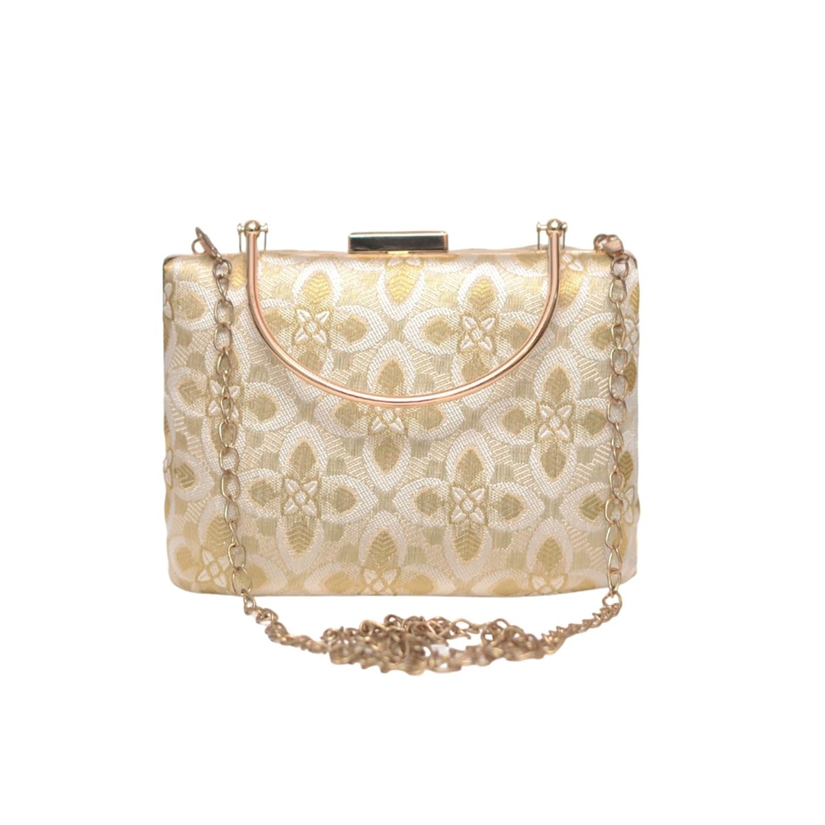 Aesthetic Floral Embroidered Clutch