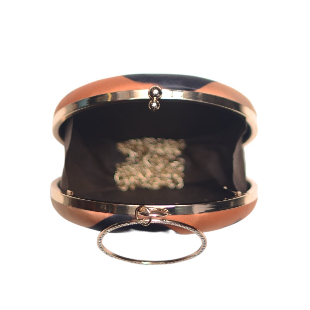 Portrait Caricature Personalised Round Clutch Bag