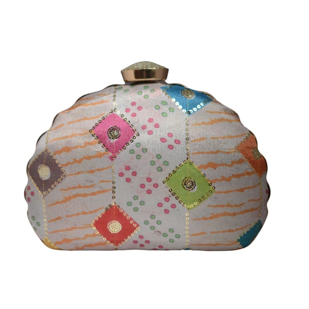Artklim Multicoloured Sequence D-shape Clutch
