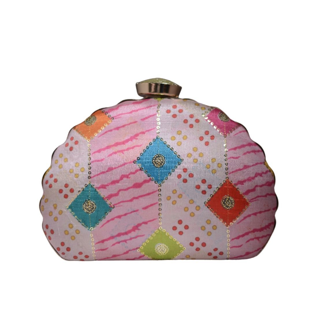 Artklim Multicoloured Sequence D-shape Clutch