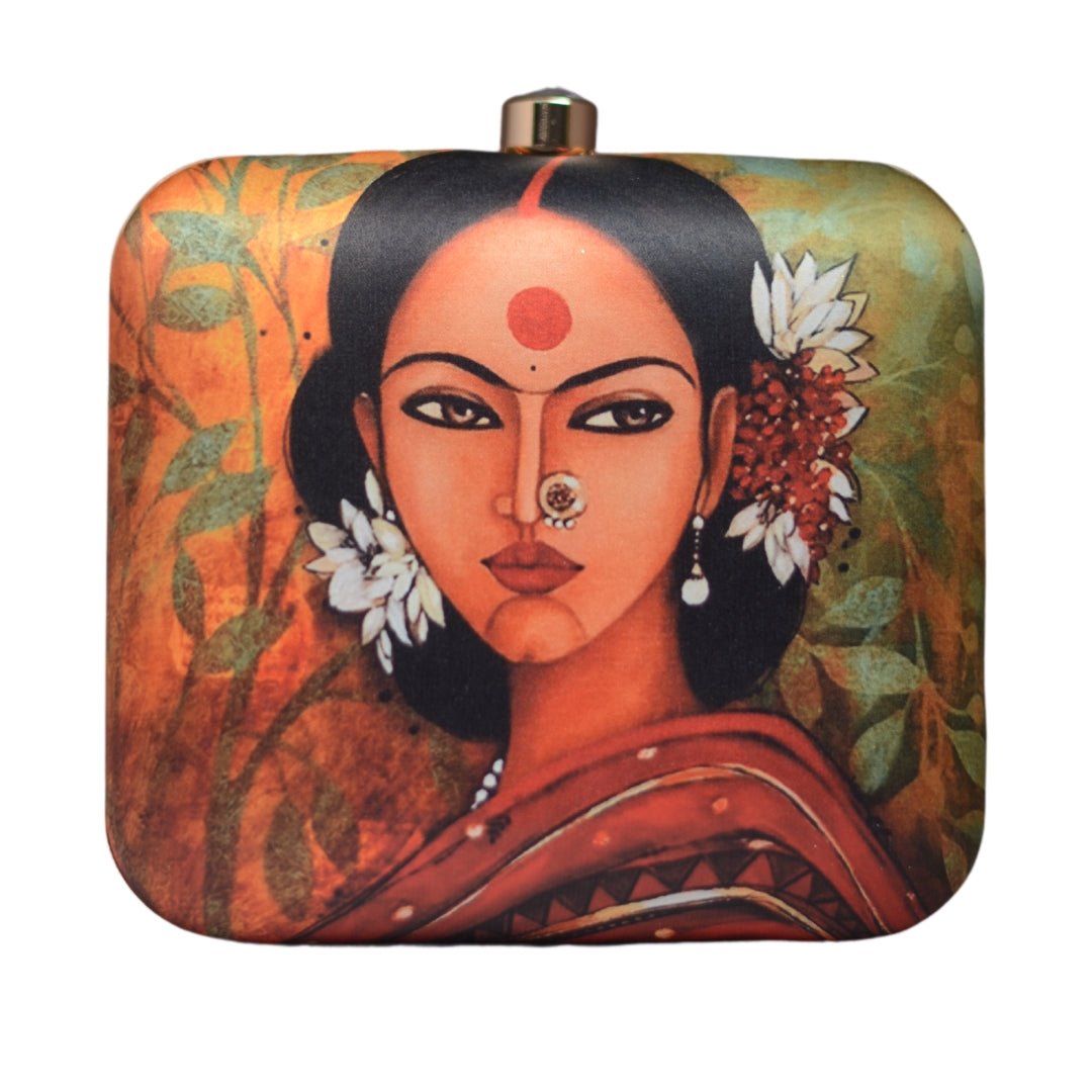 Artklim Elegant Lady Printed Clutch