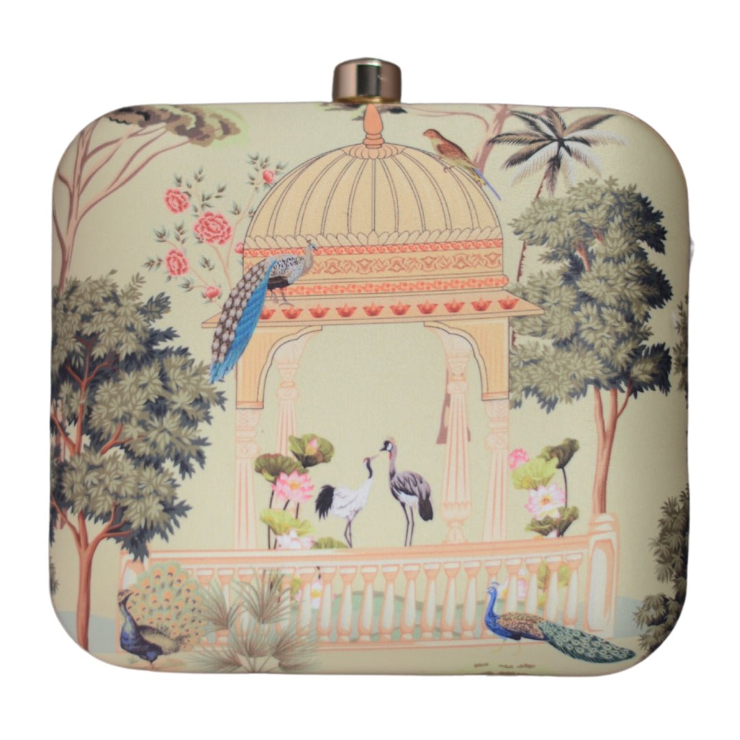 Artklim Mughal Garden Printed Clutch