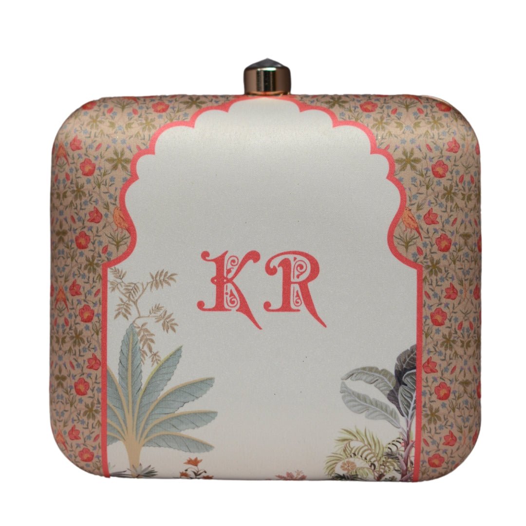 Artklim Personalised Name Initials Customised clutch