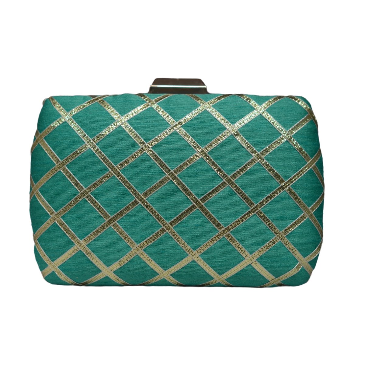 Artklim Blue Ethnic Party Clutch